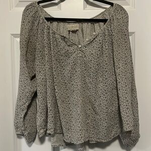 soft floral flowy vintage ralph lauren top